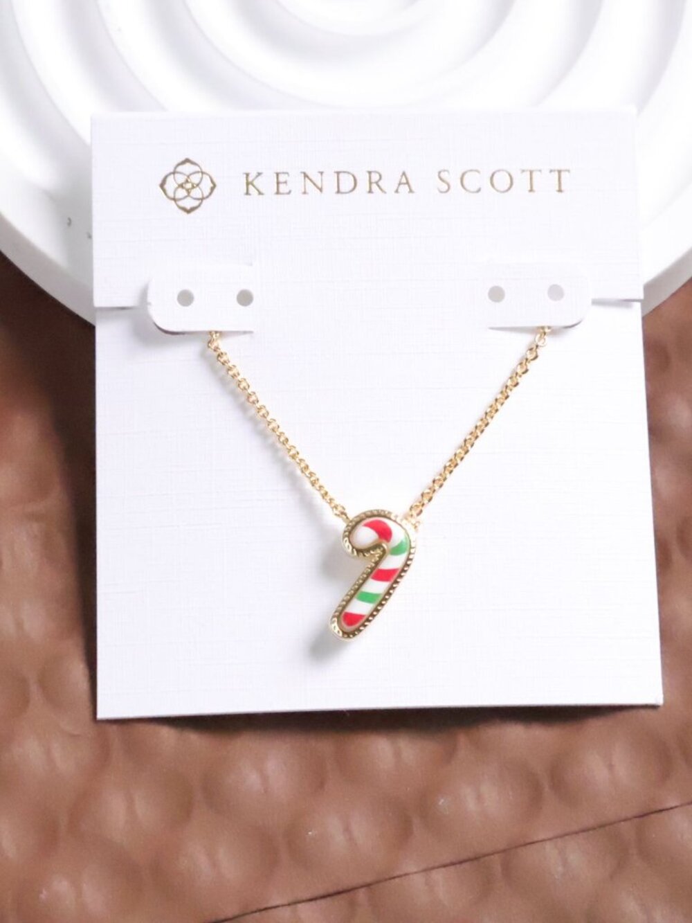 Kendra Scott Gold Short Necklace - Candy Cane